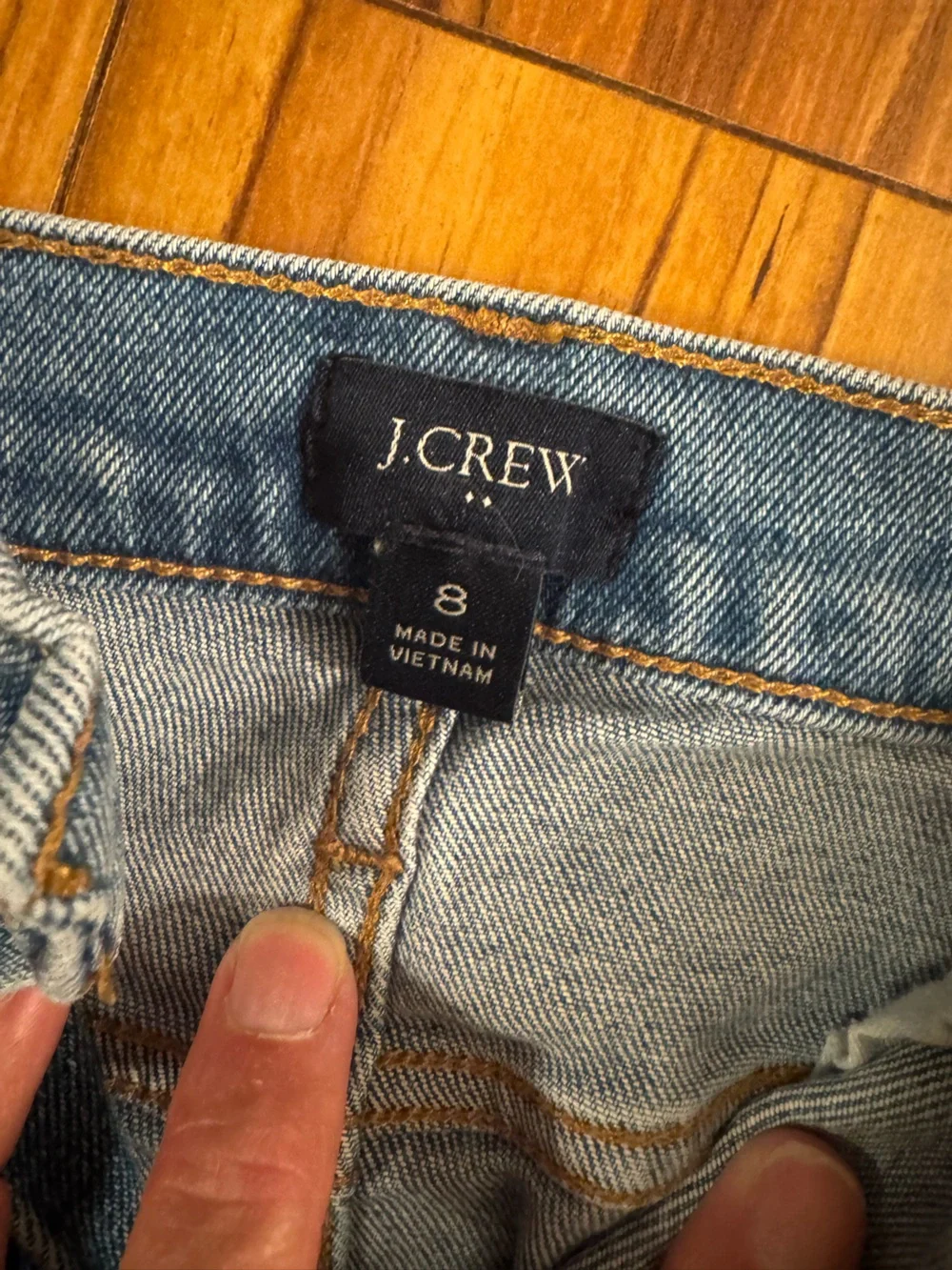 J. Crew Light Blue Denim Mini Skirt